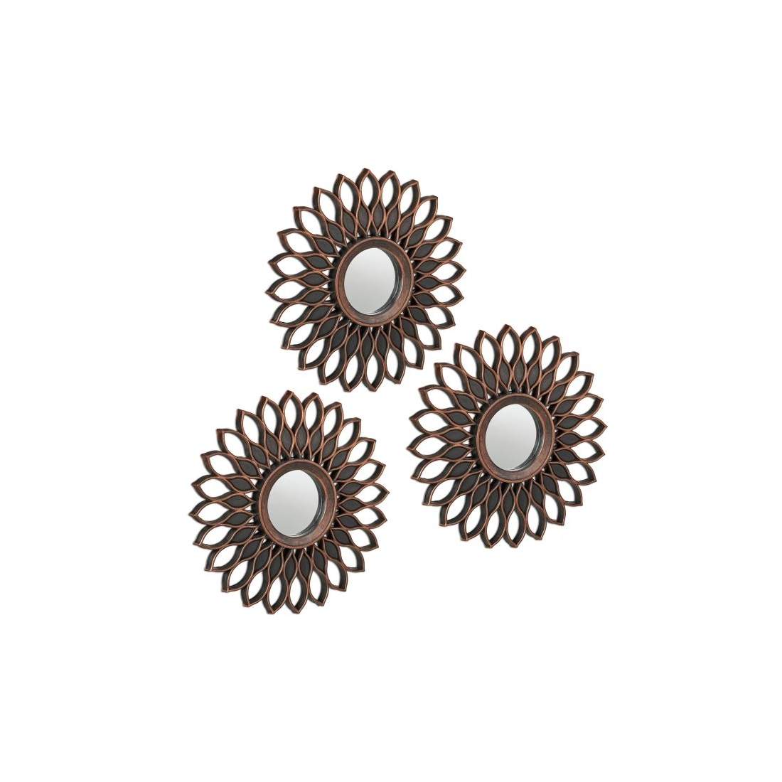 Blommig spegel set om 3 | Hem & Hobby - Hem & Hushåll - Sovrum | Pryloteket