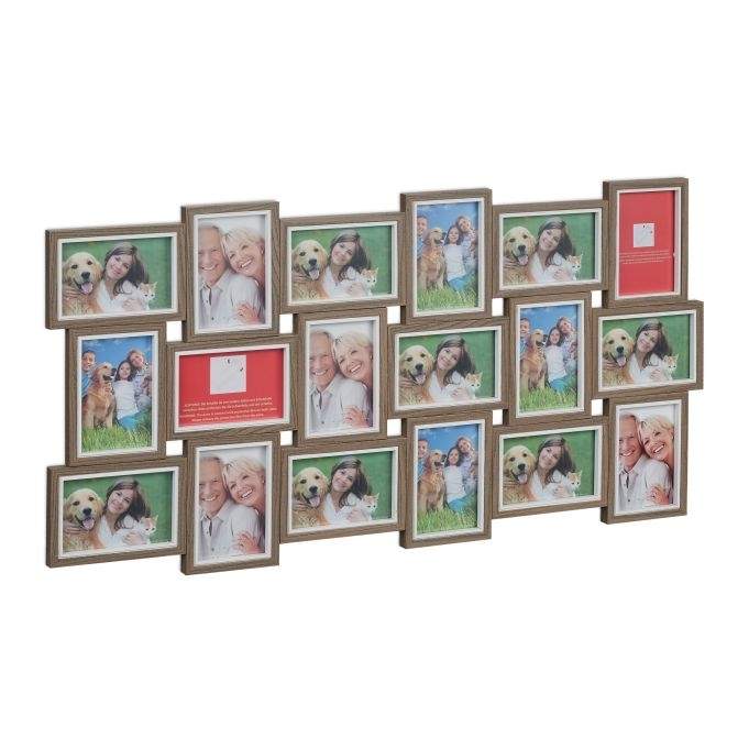 Fotoramme med collage til 18 billeder