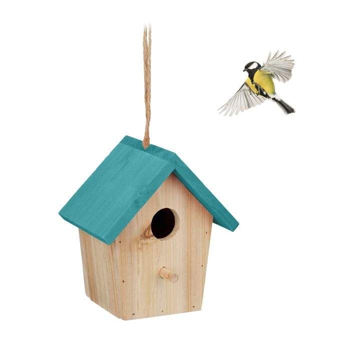 Deco Birdhouse Blåt Tag