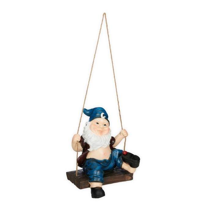 Havenisse på en gynge