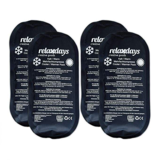 Kølelamper ovale sæt med 4 sorte