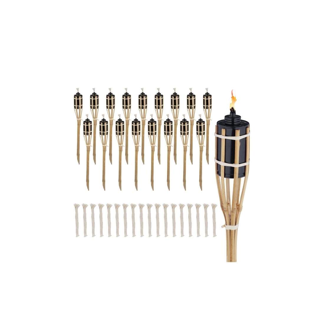 Trädgårdsfacklor 50 cm set om 18 | Sport & Fritid - Friluftsliv & Camping - Belysning | Pryloteket