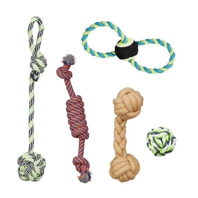 Hundelegetøjssæt 5 dele