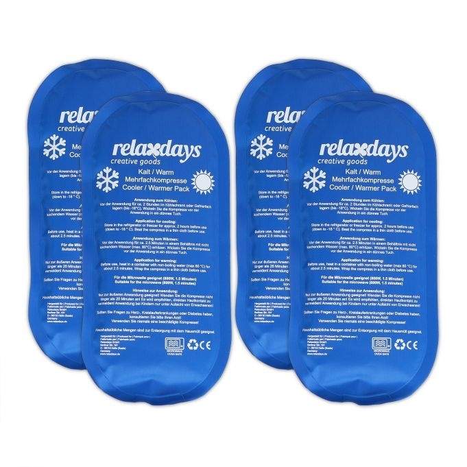 Køleskabslamper ovale sæt med 4 stk blå