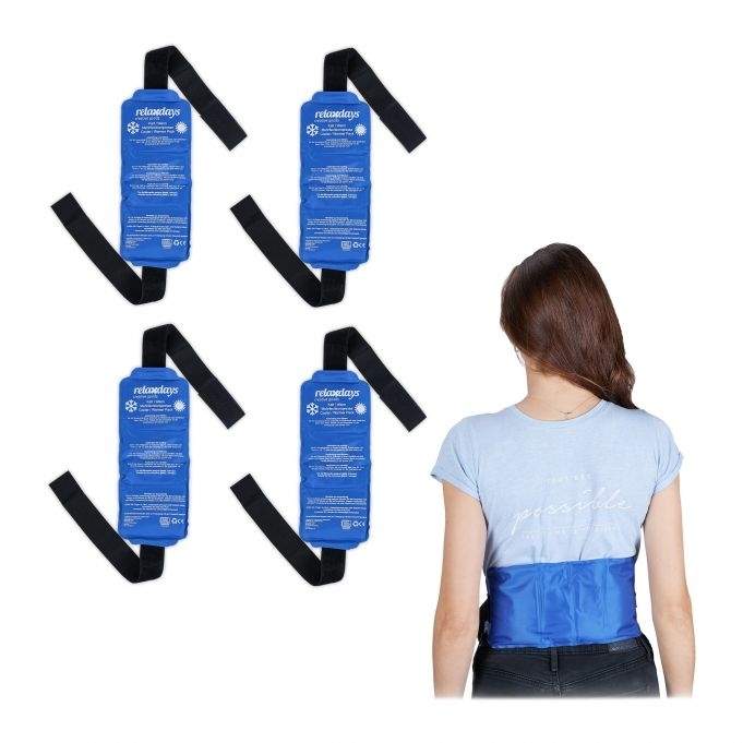 Blåt koldt bælte - sæt med 4 stk