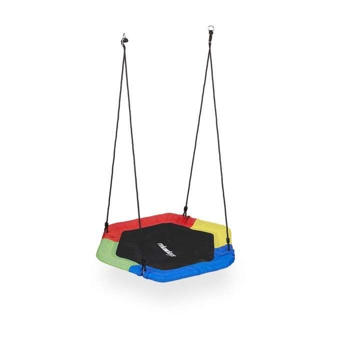 Farverig gynge med rede