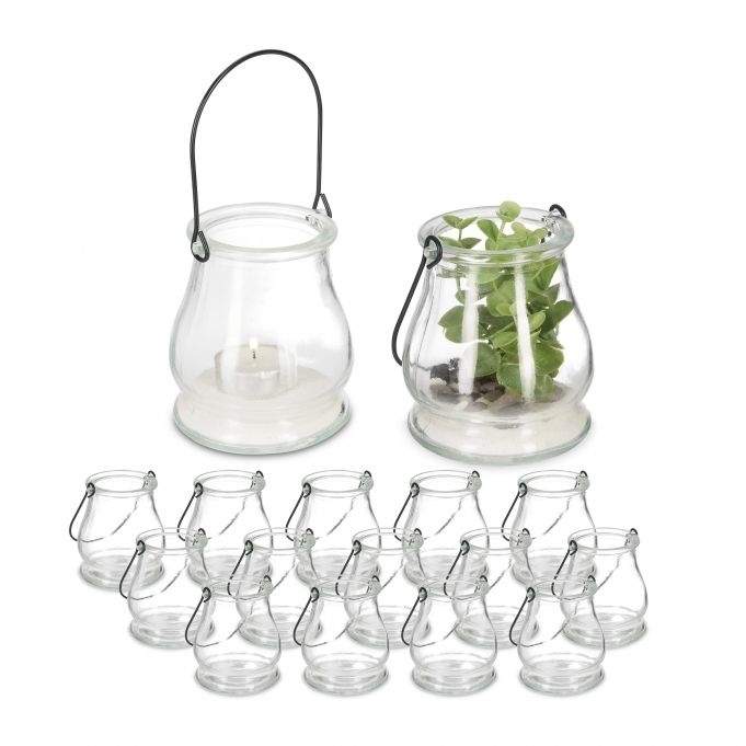 Gennemsigtig vindlys sæt med 16 stk