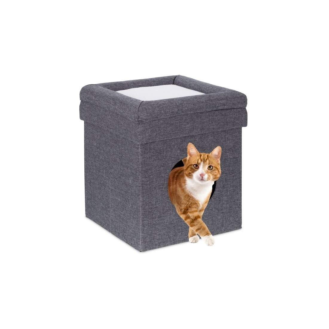 Pall med katthål i grått | Hem & Hobby - Husdjur - Katt | Pryloteket