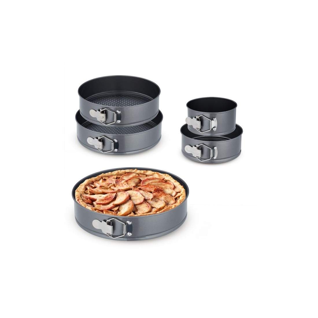 Springform set i 5 delar | Hem & Hobby - Hem & Hushåll - Kök - Köksredskap - Ugnsformar - Bakformar | Pryloteket