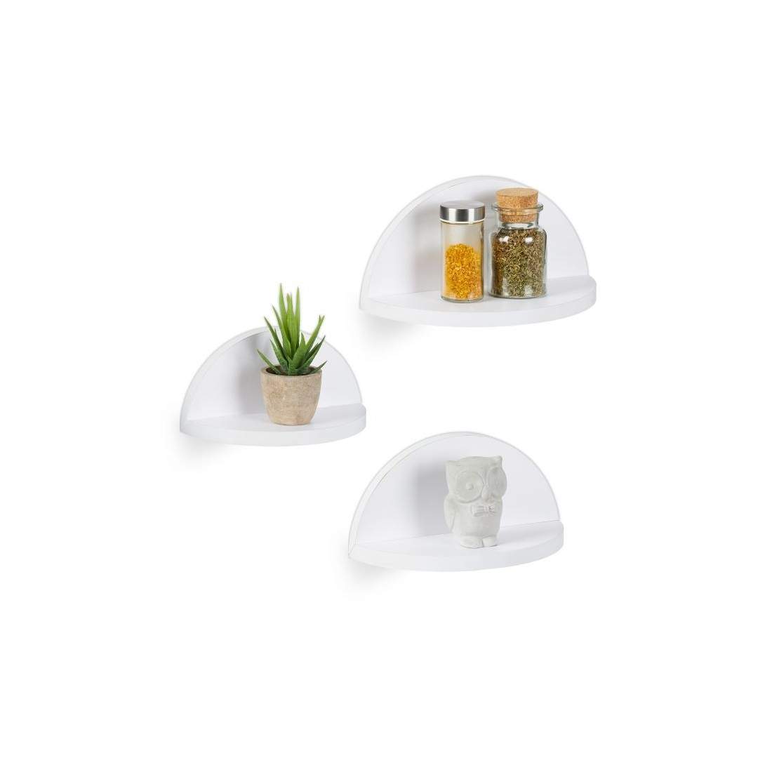 Vägghylla set om 3 vita | Hem & Hobby - Hem & Hushåll - Sovrum | Pryloteket