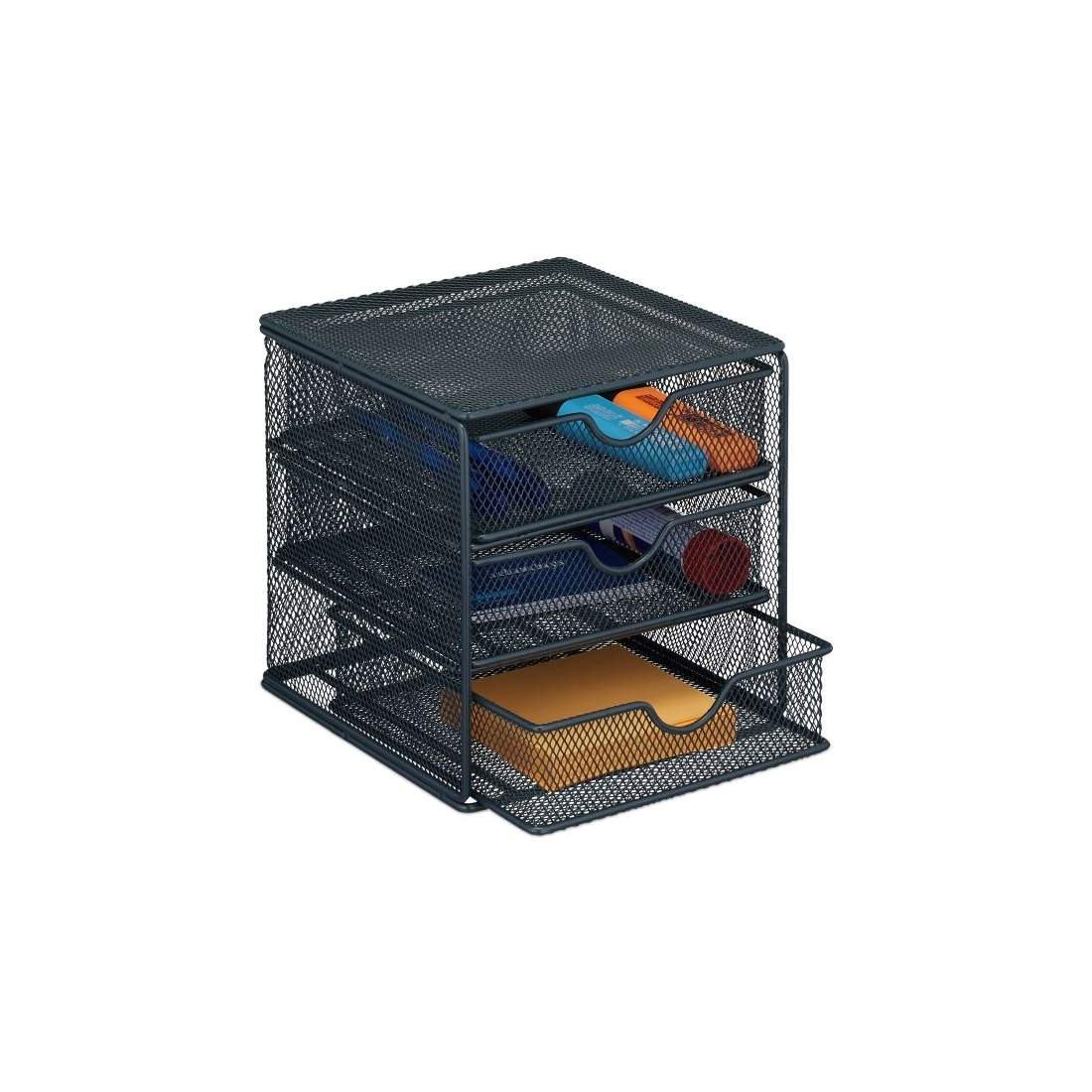 Kommode med 3 rum antracit