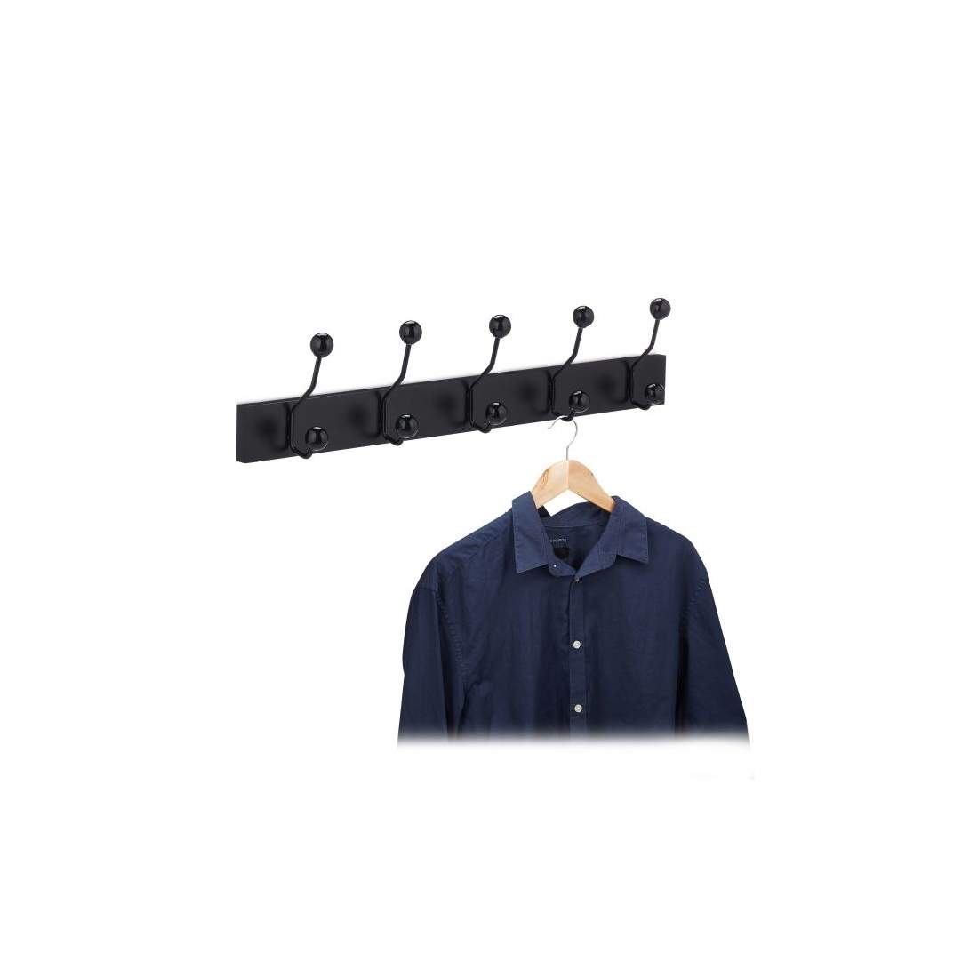Svart klädhängare med 5 krokar | Mode & Accessoarer - Kläder - Skor | Pryloteket