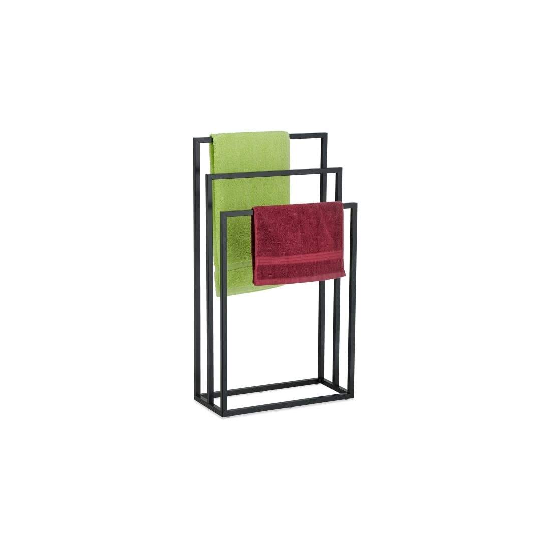 Svart handdukstork 3 skenor | Hem & Hobby - Hem & Hushåll - Textil - Handdukar | Pryloteket