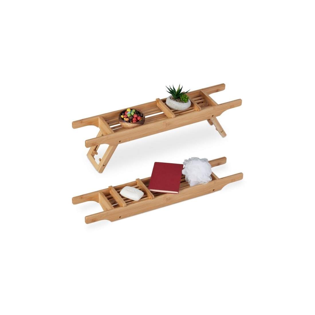 Badhylla i bambu med fötter | Elektronik - Tillbehör Mobil & Surfplatta - Mobiltillbehör - Mobilkablar - Tillbehör | Pryloteket