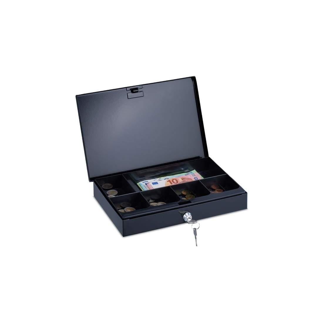 Platt kassalåda med 2 nycklar | Hem & Hobby | Pryloteket