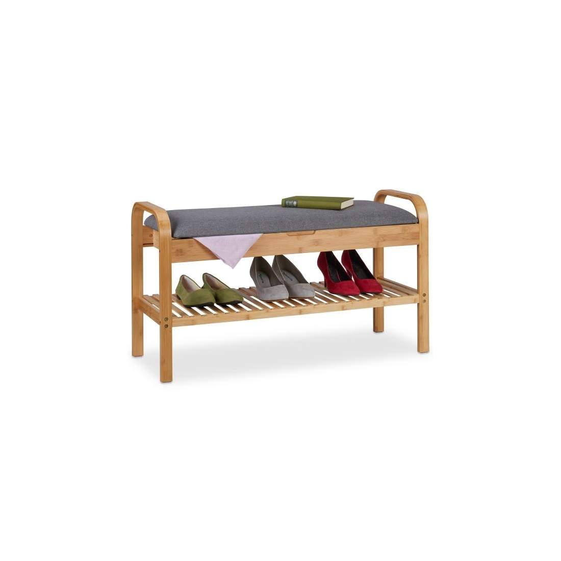 Skobänk med klädd sits | Hem & Hobby - Hem & Hushåll - Förvaring & Organisering - Skohylla | Pryloteket