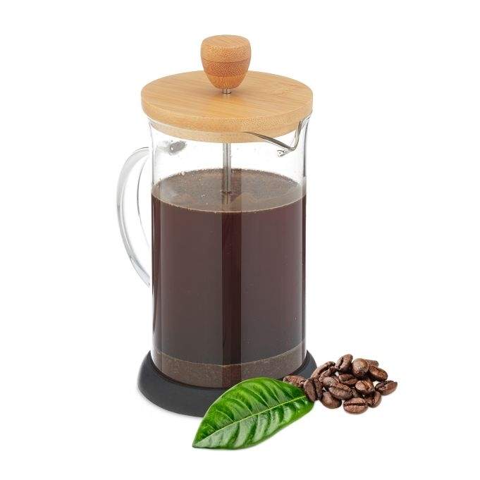 Kaffemaskine med bambus låg