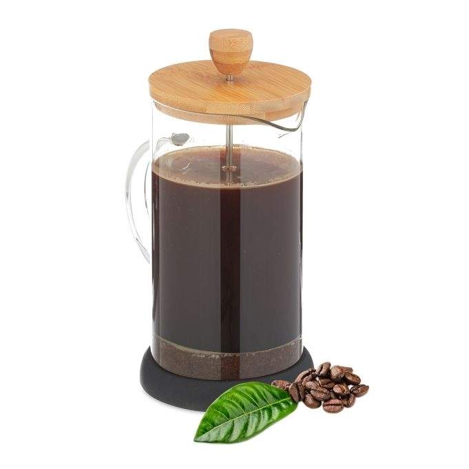 Kaffemaskine med bambus låg