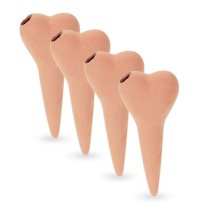 Hjerte af lerkegle - 4 stk