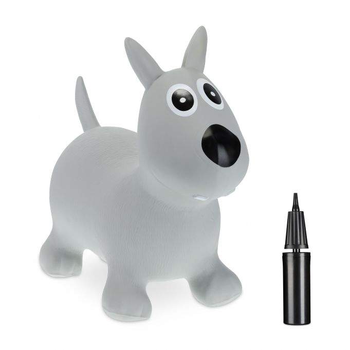 Hoppende dyr hund grå