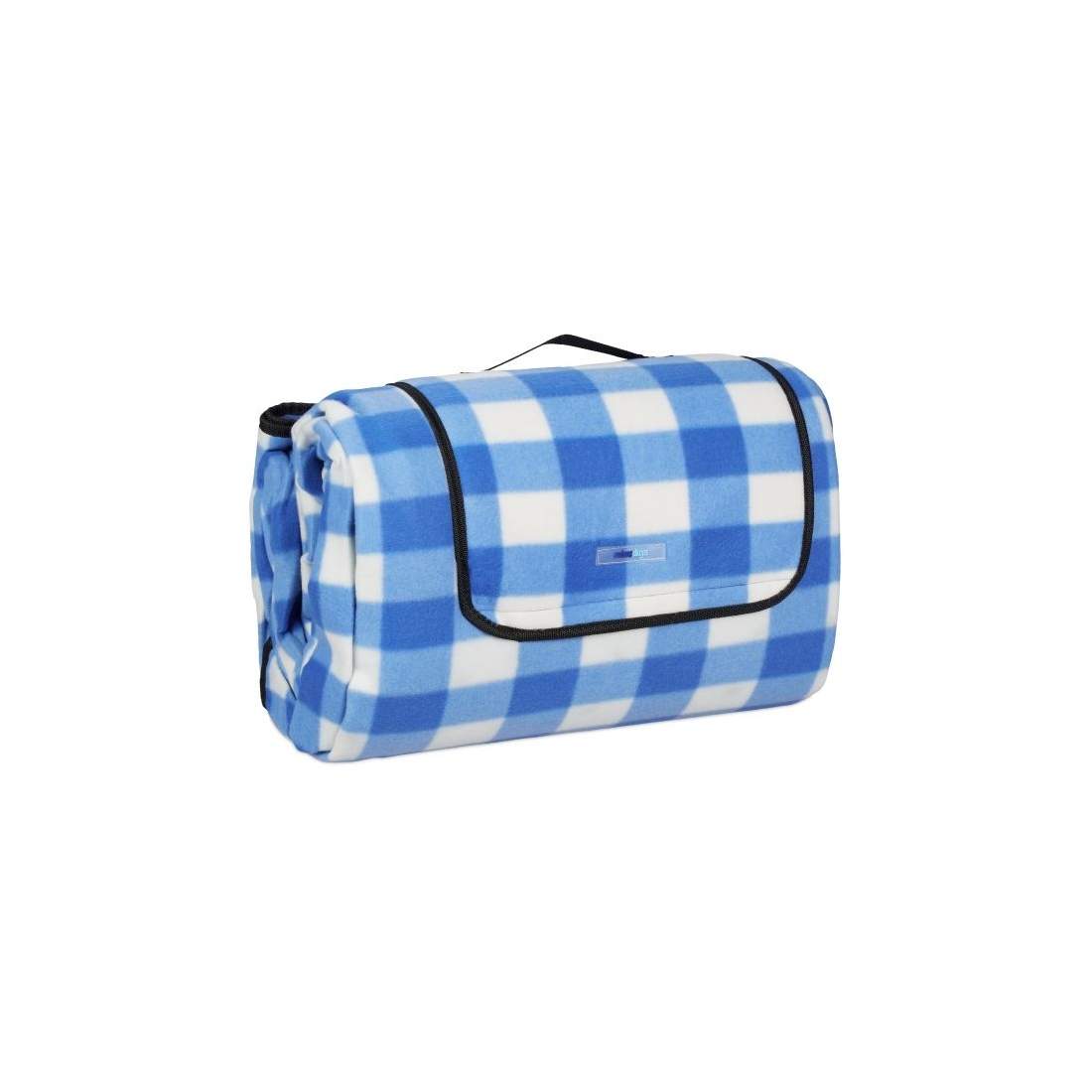 XXL Picknickfilt blå och vit rutig | Hem & Hobby | Pryloteket