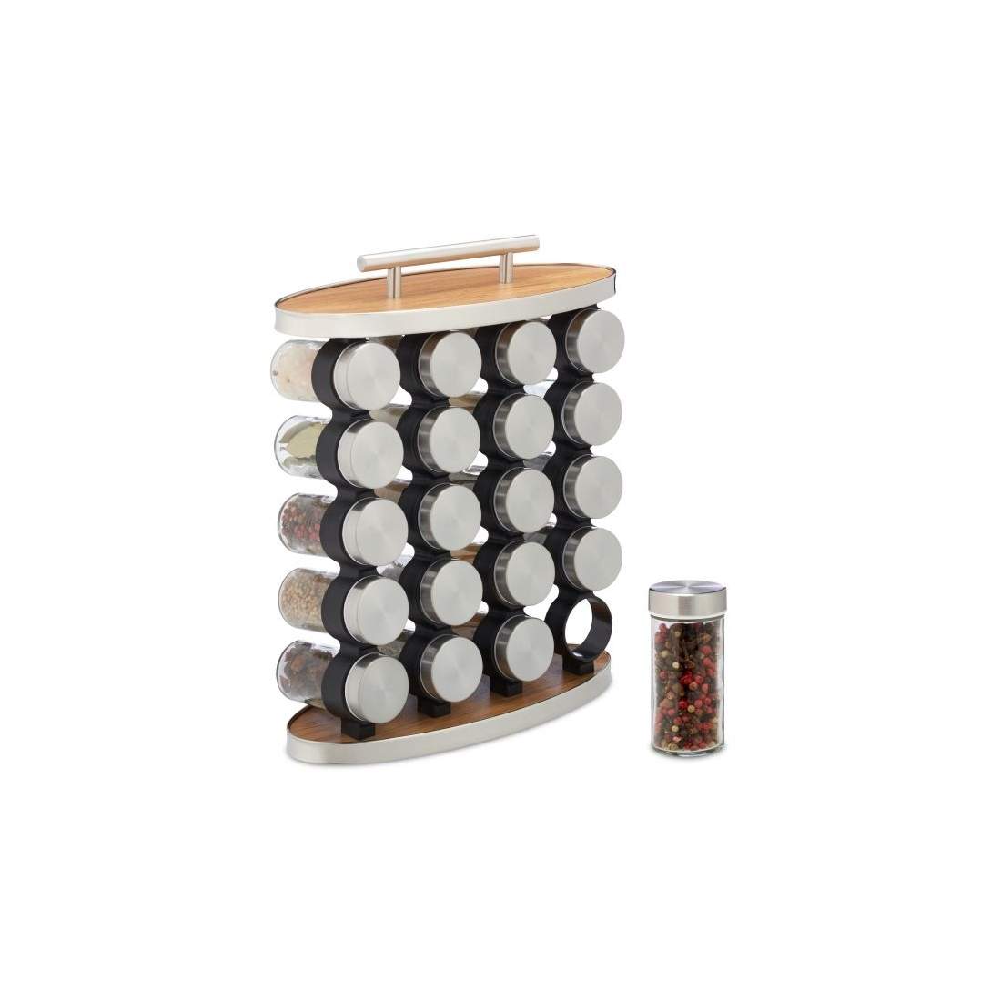 Bärbart kryddställ med 20 burkar | Hem & Hobby - Hem & Hushåll - Kök - Köksförvaring - Kryddförvaring - Kryddburkar | Pryloteket