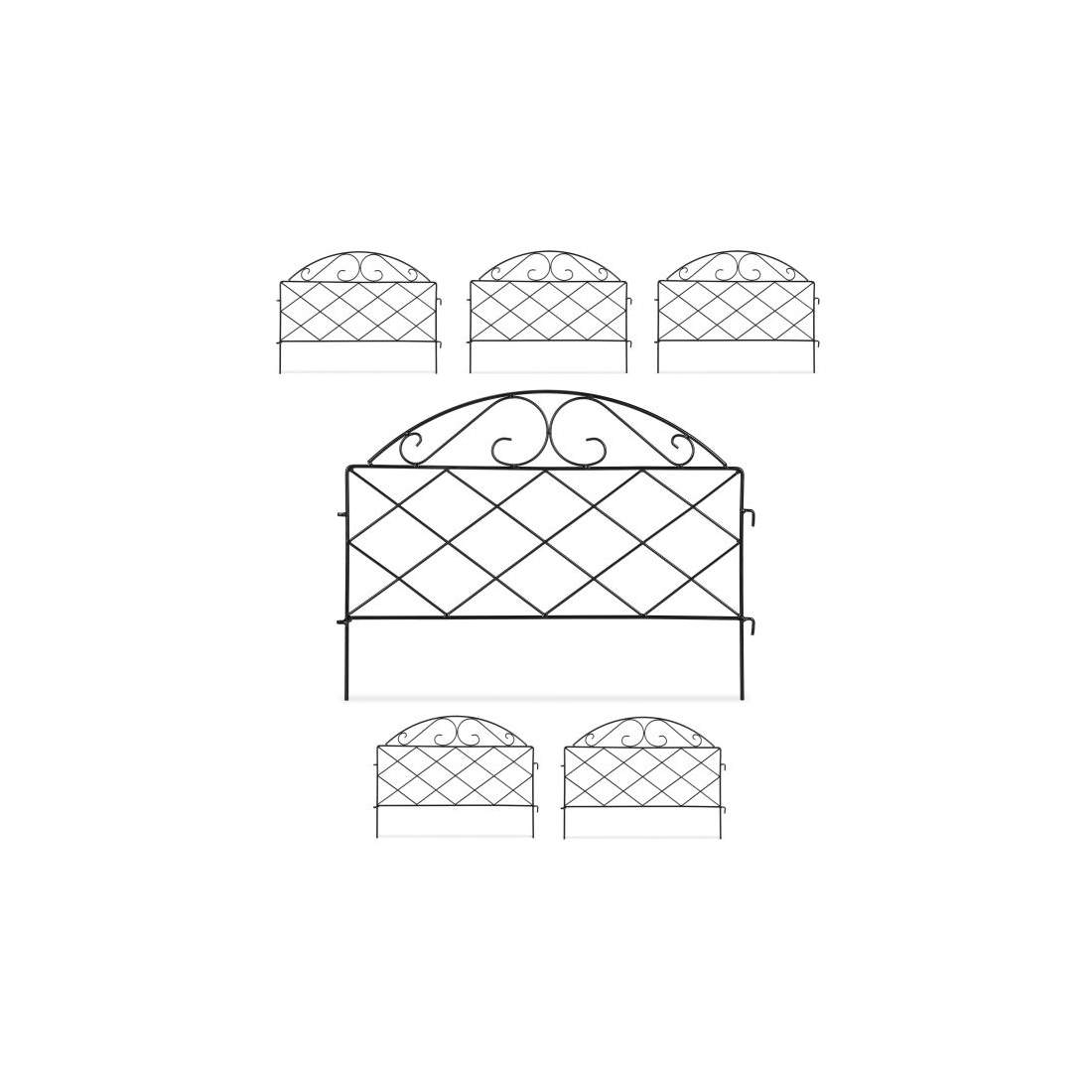 rabattstaket i metall i 6 delar | Hem & Hobby | Pryloteket