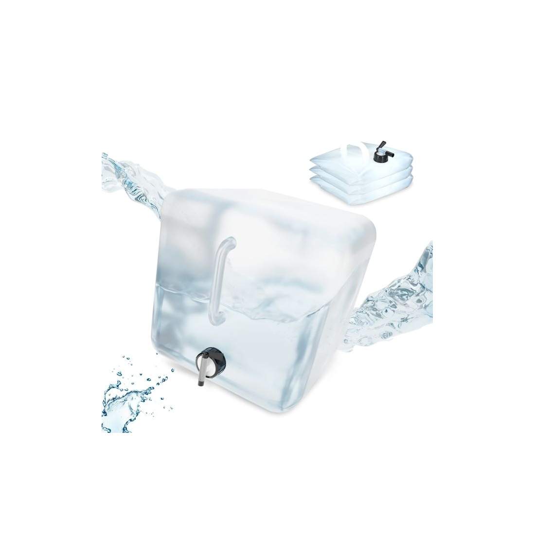 Vikbar vattenbehållare med 4 behållare | Hem & Hobby | Pryloteket