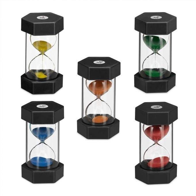 5-delt timeglassæt til børn