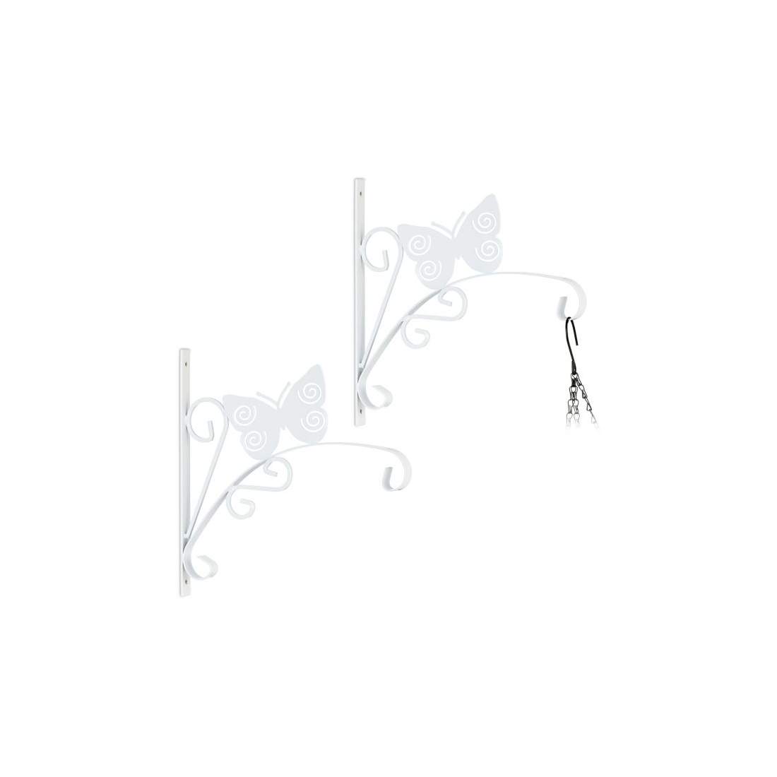 2x Hållare för upphängning av korg med fjäril | Hem & Hobby - Hem & Hushåll - Balkong | Pryloteket