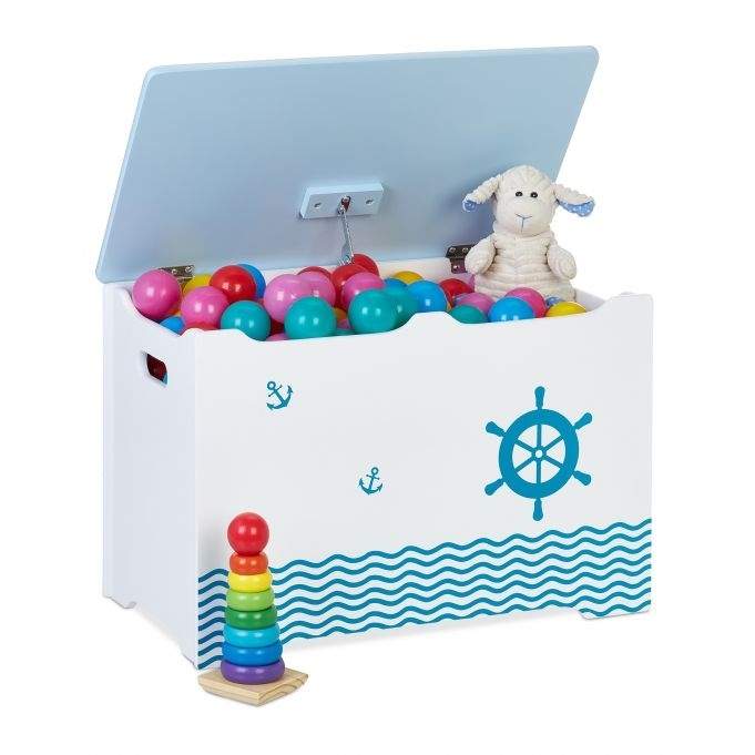Legetøjskrin i nautisk design