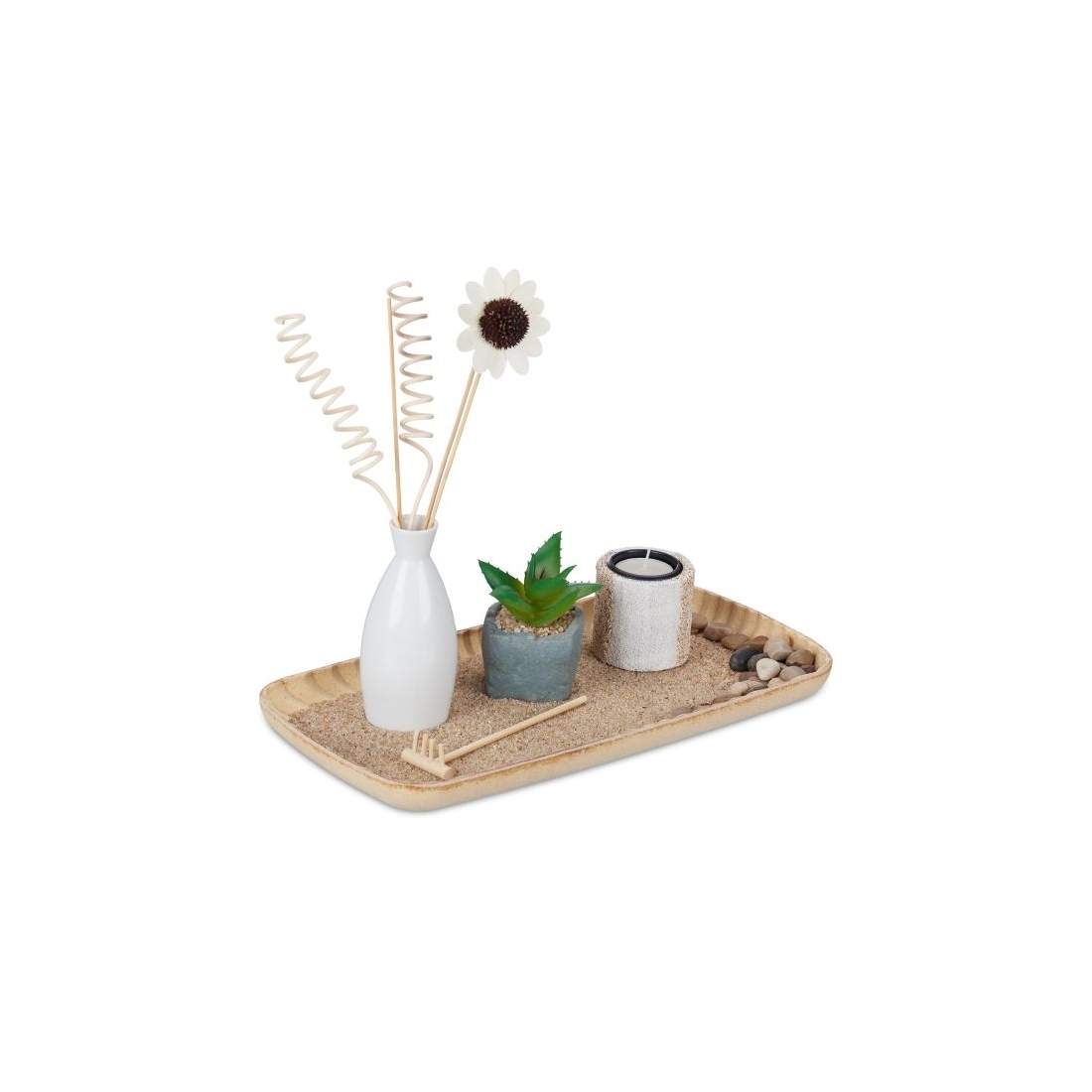 värmeljushållare set med zen trädgård | Hem & Hobby | Pryloteket