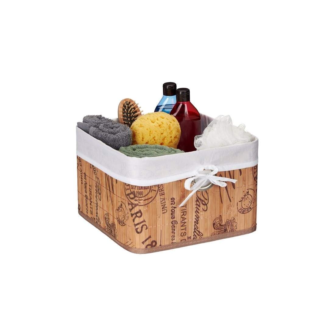 Förvaringskorg med Paristryck | Mode & Accessoarer - Kläder - Underkläder | Pryloteket