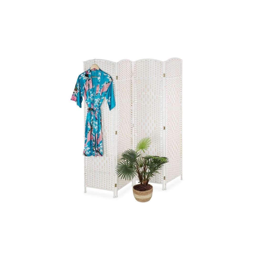 4-delad skärm i vitt | Hem & Hobby - Hem & Hushåll - Sovrum | Pryloteket