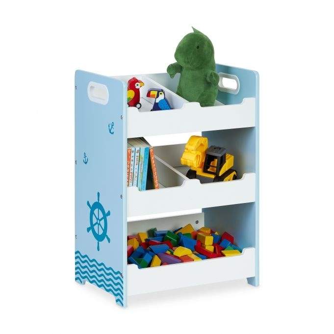Børnehylde med 5 rum