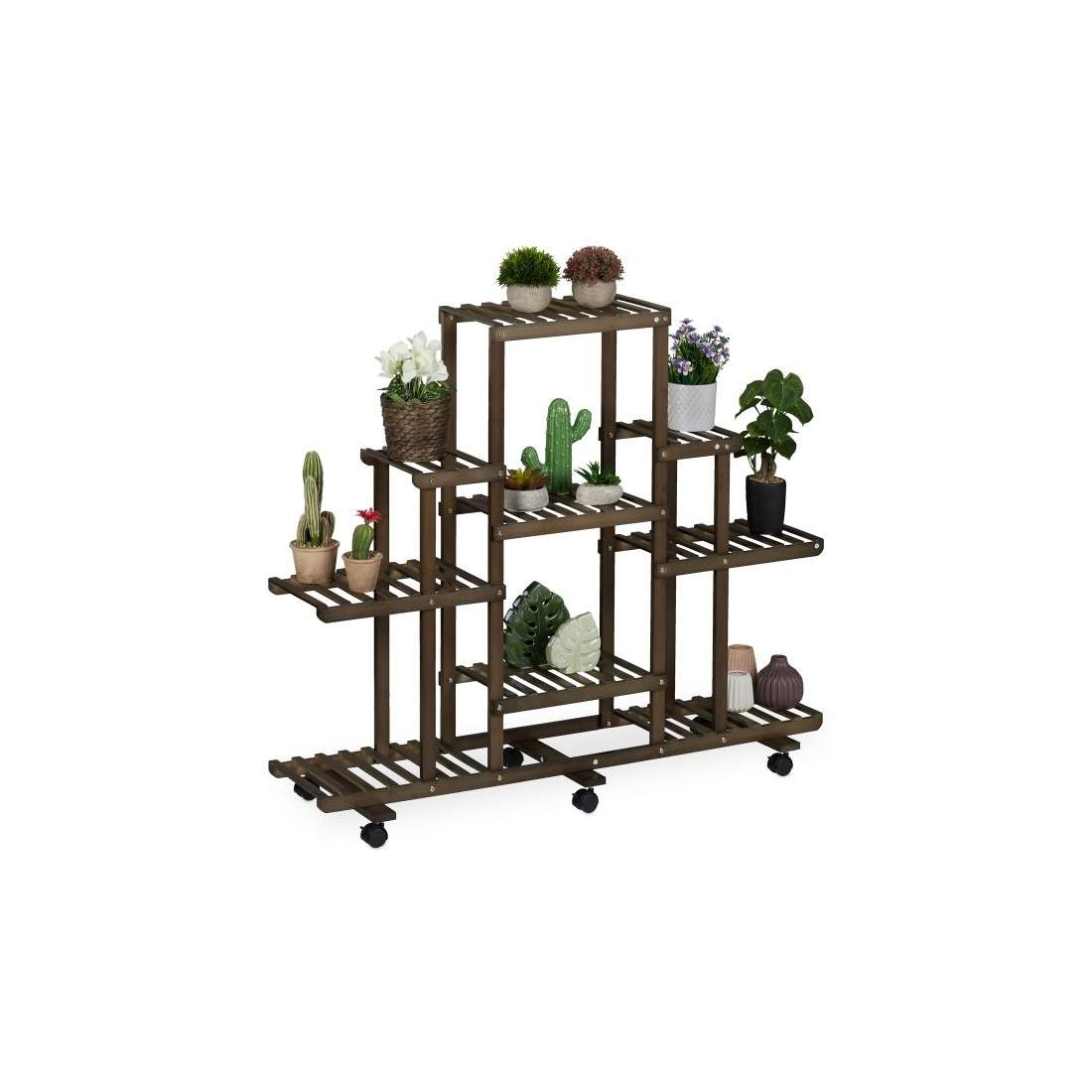 Växtställ i bambu med hjul | Hem & Hobby - Hem & Hushåll - Sovrum | Pryloteket