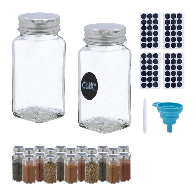 Sæt med krydderiglas med 24 stk