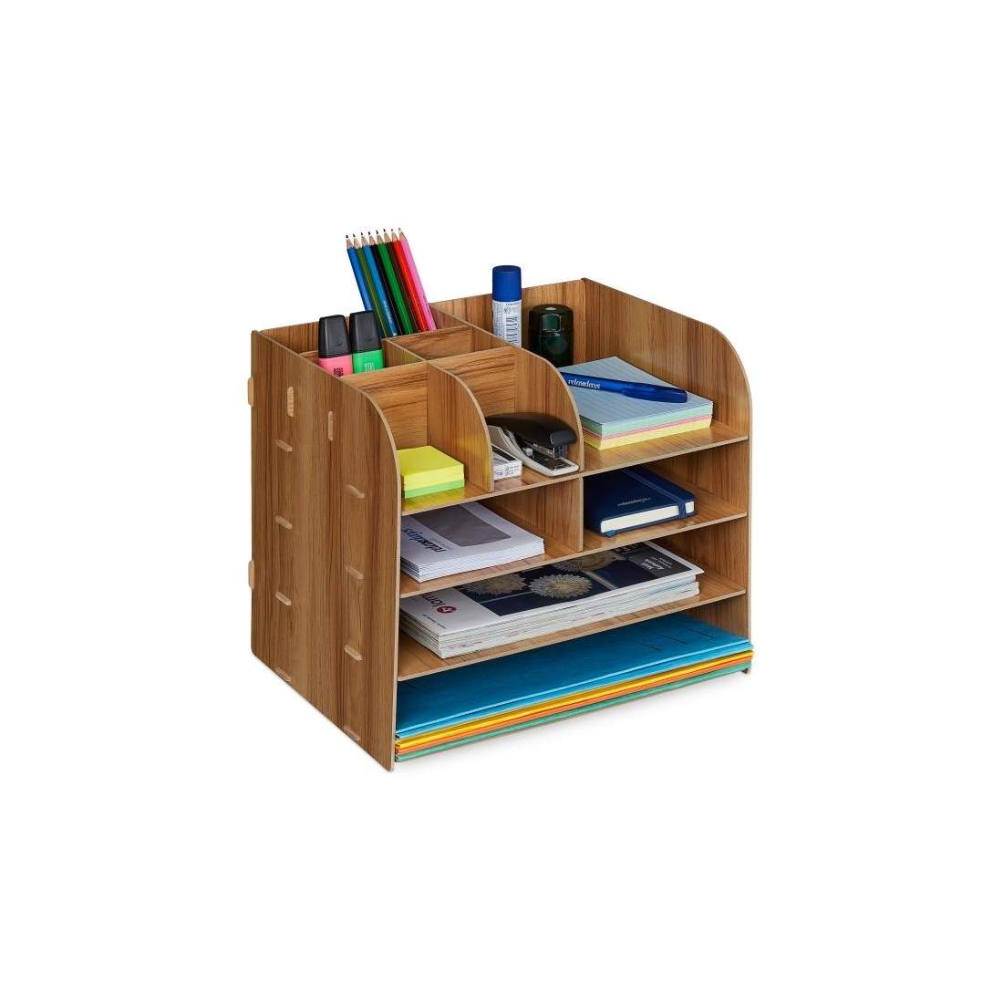 Skrivebordsorganisator med opbevaringsrum