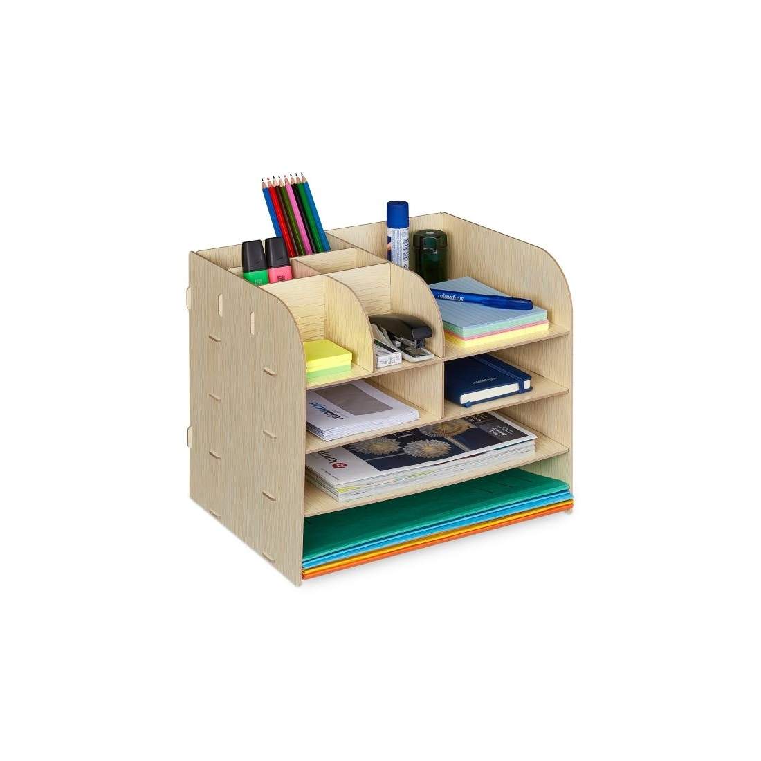 Skrivebordsorganisator med opbevaringsrum