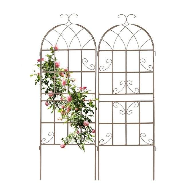 Trellis 150 cm sæt af 2 brune