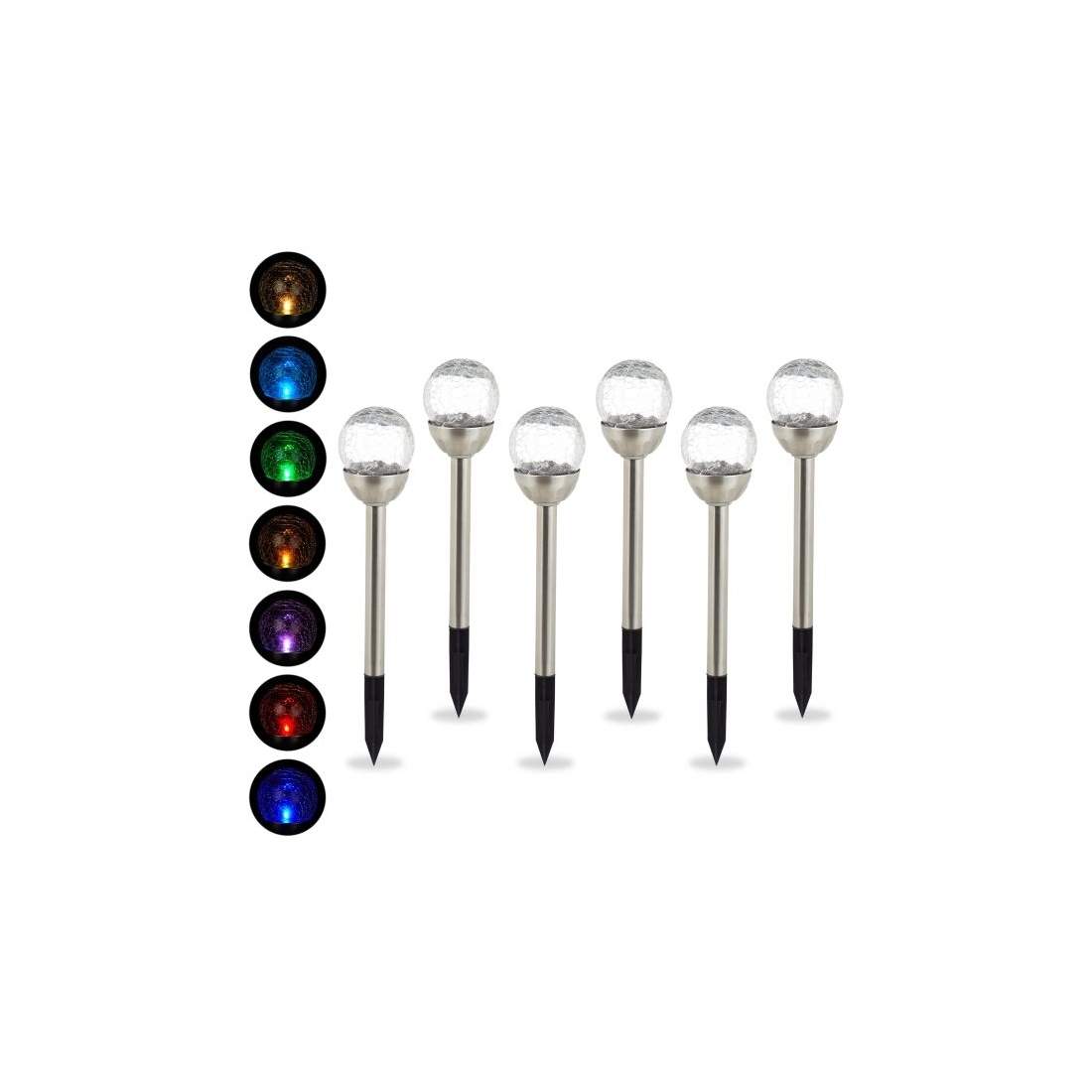 Set med 6 solcellslampor färgförändring | Sport & Fritid - Friluftsliv & Camping - Belysning | Pryloteket