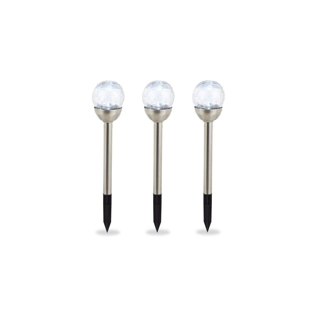 Set med 3 runda solcellslampor | Sport & Fritid - Friluftsliv & Camping - Belysning | Pryloteket