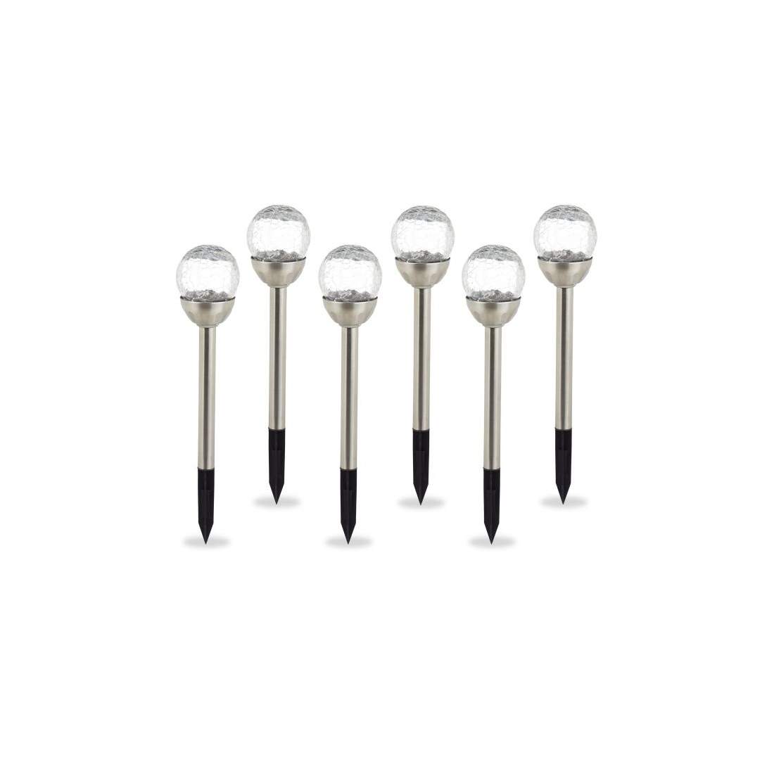 Set med 6 runda solcellslampor | Sport & Fritid - Friluftsliv & Camping - Belysning | Pryloteket