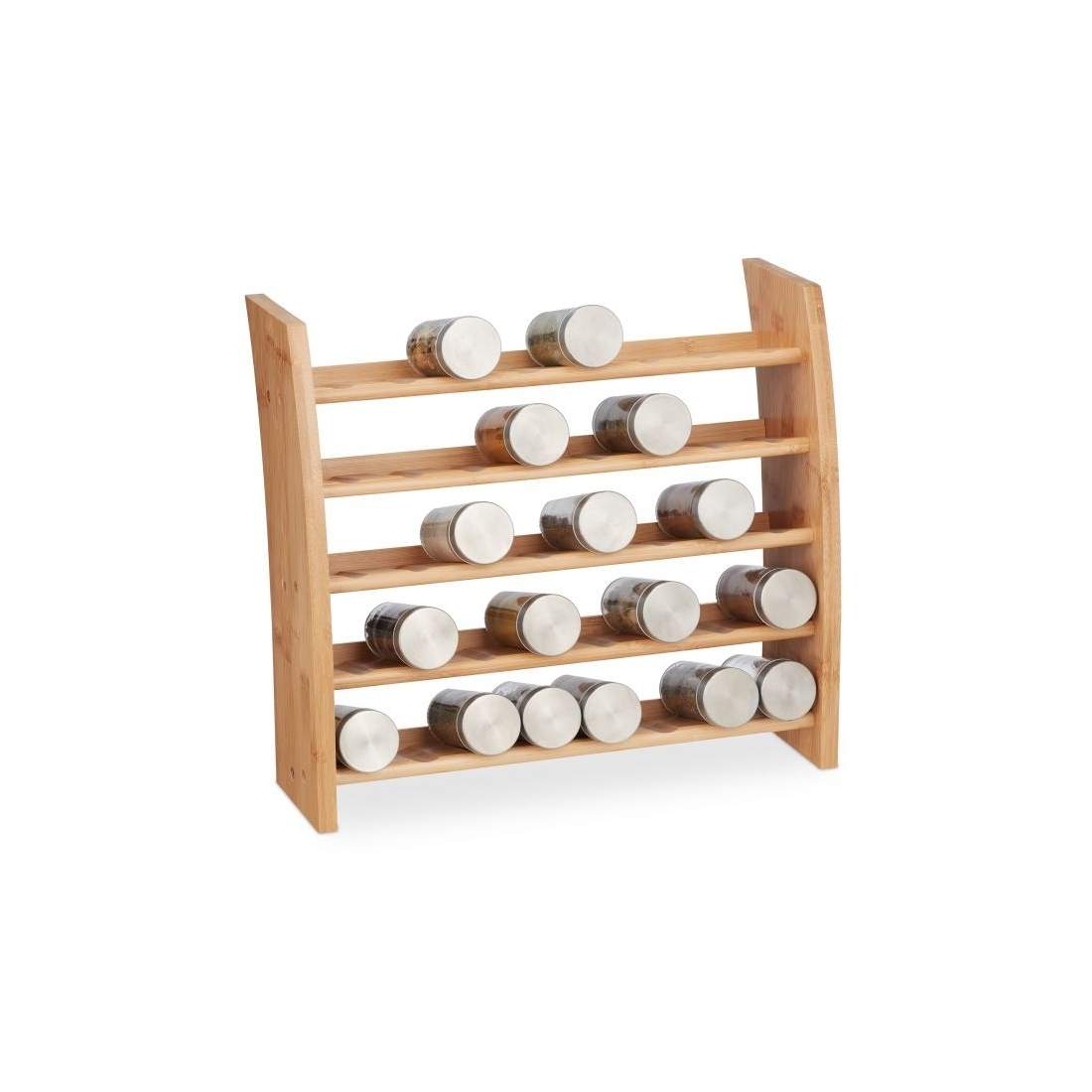 Kryddställ i bambu 5 hyllplan | Hem & Hobby - Hem & Hushåll - Kök - Köksförvaring - Kryddförvaring | Pryloteket