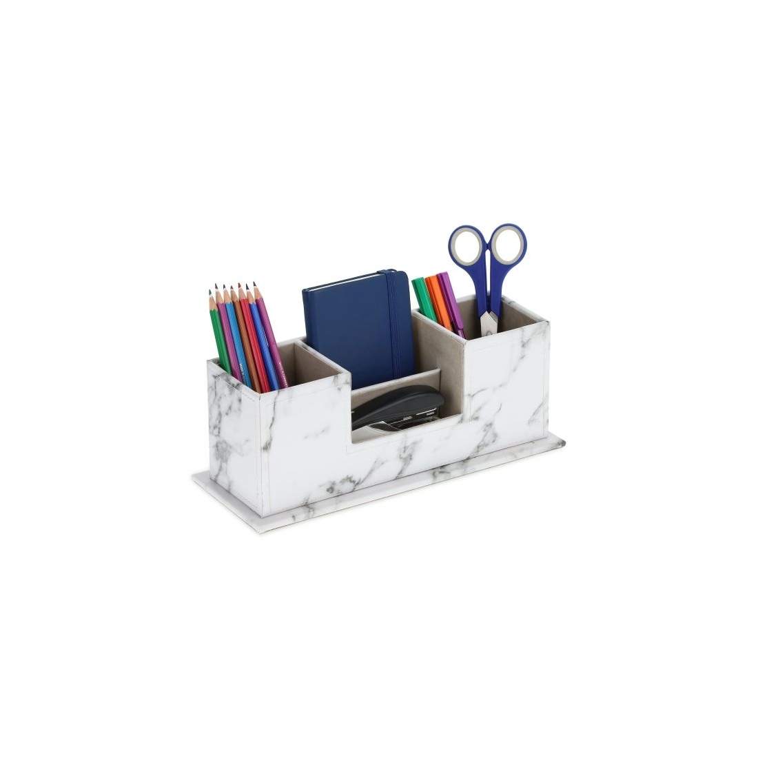 Skrivbordsordnare i marmorutseende | Hem & Hobby | Pryloteket