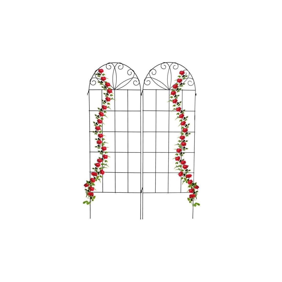 Spaljé metall set om 2 svarta | Hem & Hobby | Pryloteket