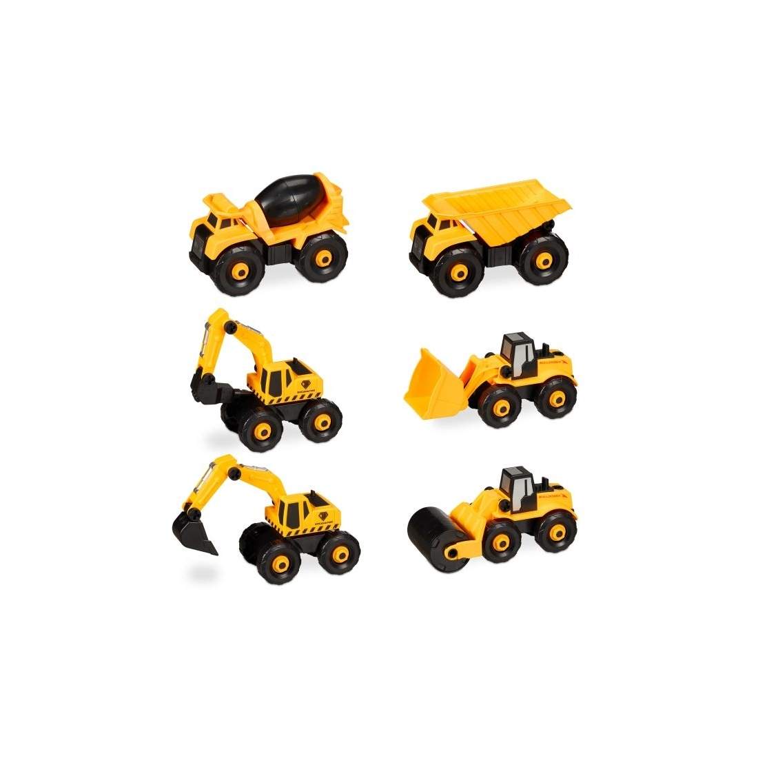 Byggplatsfordon för barn 6-delat set | Leksaker & Spel - Leksaker | Pryloteket