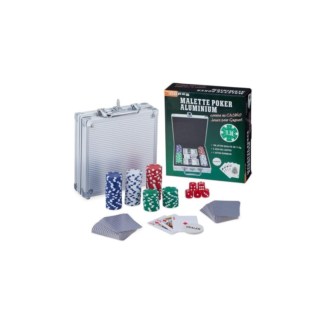 Pokerväska med 100 marker | Leksaker & Spel - Sällskapsspel - Kortspel - Poker | Pryloteket