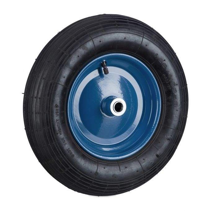 Hjul til trillebør 4,80 4,00-8 blå fælg