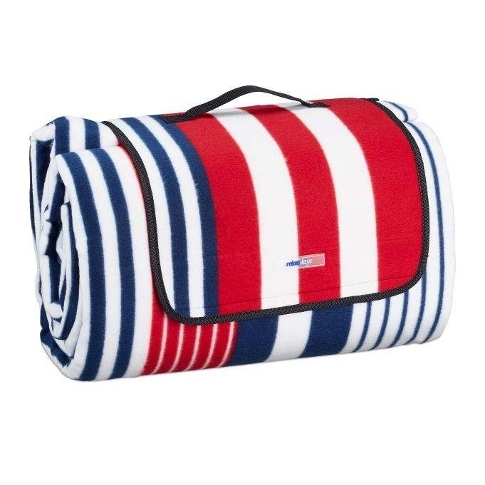 Picnictæppe 300 x 200 cm stribet